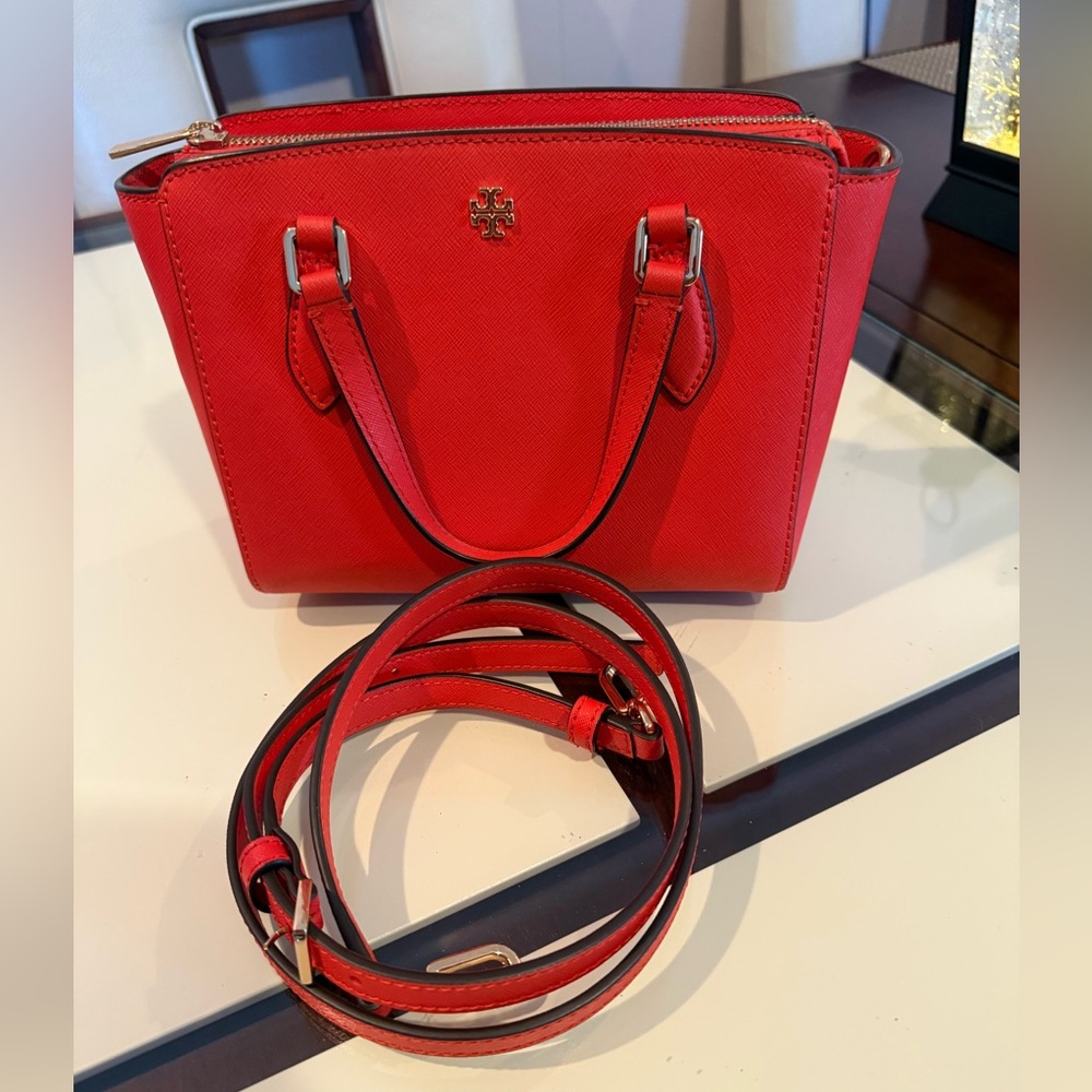 Tory Burch Vibrant Red Satchel - Picture 3 of 6